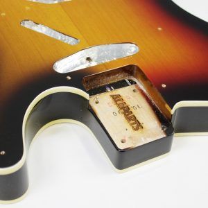 All Parts - TBF-3SBB Tele Body - 3-Tone Sunburst neck pocket