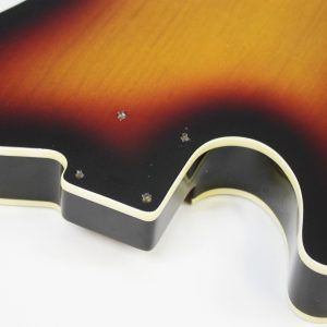 All Parts - TBF-3SBB Tele Body - 3-Tone Sunburst back of neck joint without neck plate