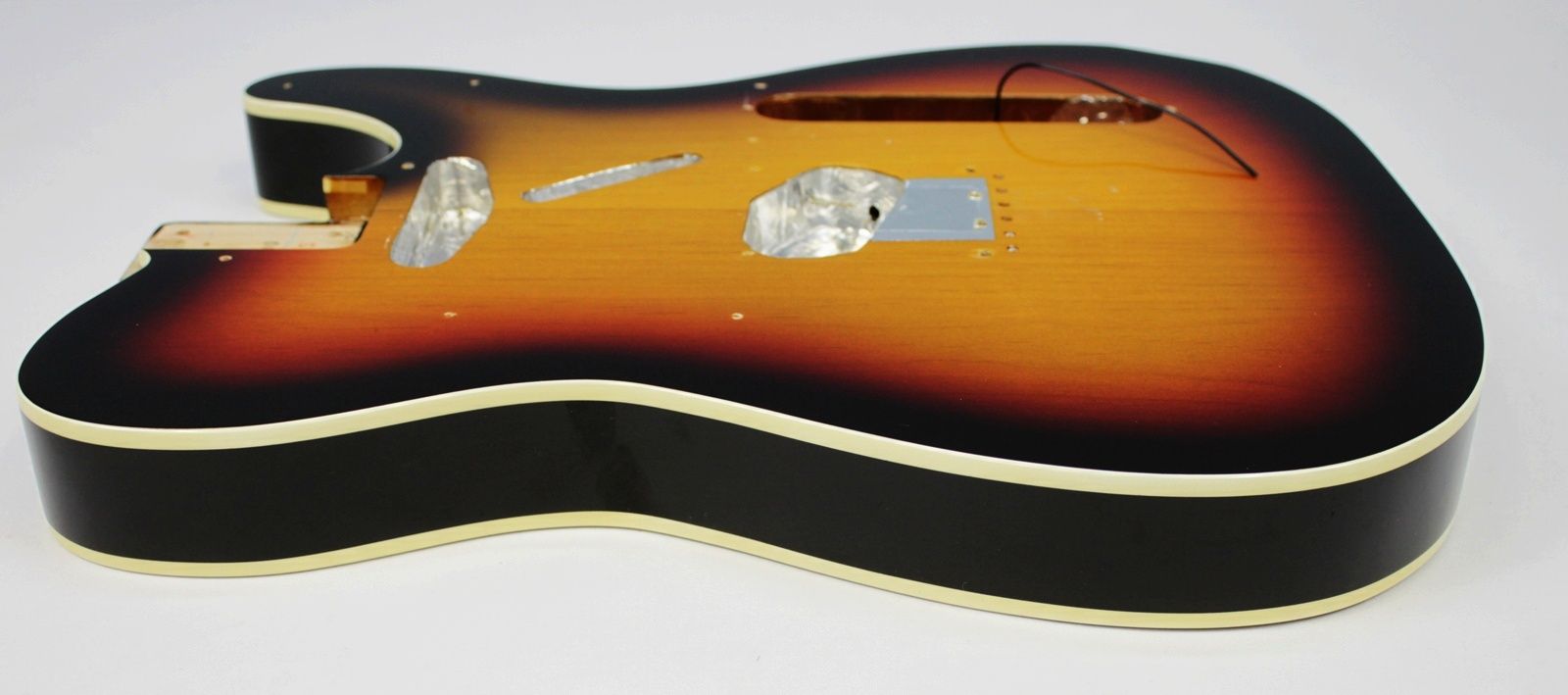 All Parts - TBF-3SBB Tele Body - 3-Tone Sunburst from the side