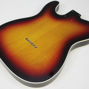 All Parts - TBF-3SBB Tele Body - 3-Tone Sunburst back of body angled again
