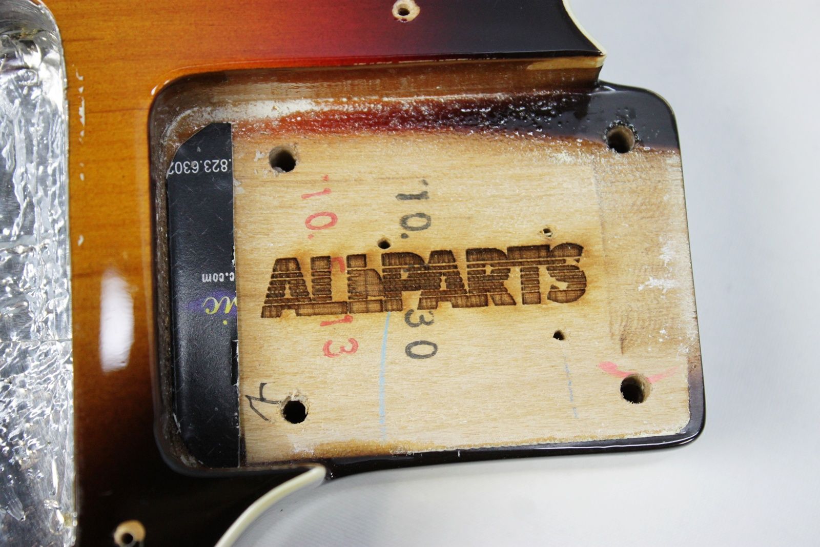 All Parts - TBF-3SBB Tele Body - 3-Tone Sunburst all parts stamp and neck pocket chapter ii