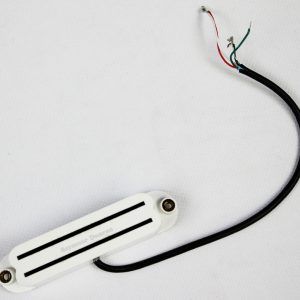 Seymour Duncan SHR-1b Hot Rails Strat Bridge Pickup - White angled all
