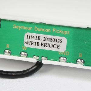 Seymour Duncan SHR-1b Hot Rails Strat Bridge Pickup - White back angled