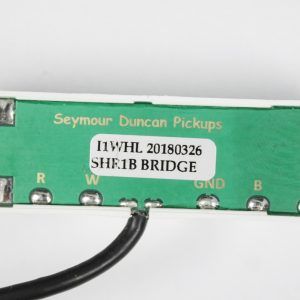 Seymour Duncan SHR-1b Hot Rails Strat Bridge Pickup - White back of pickup