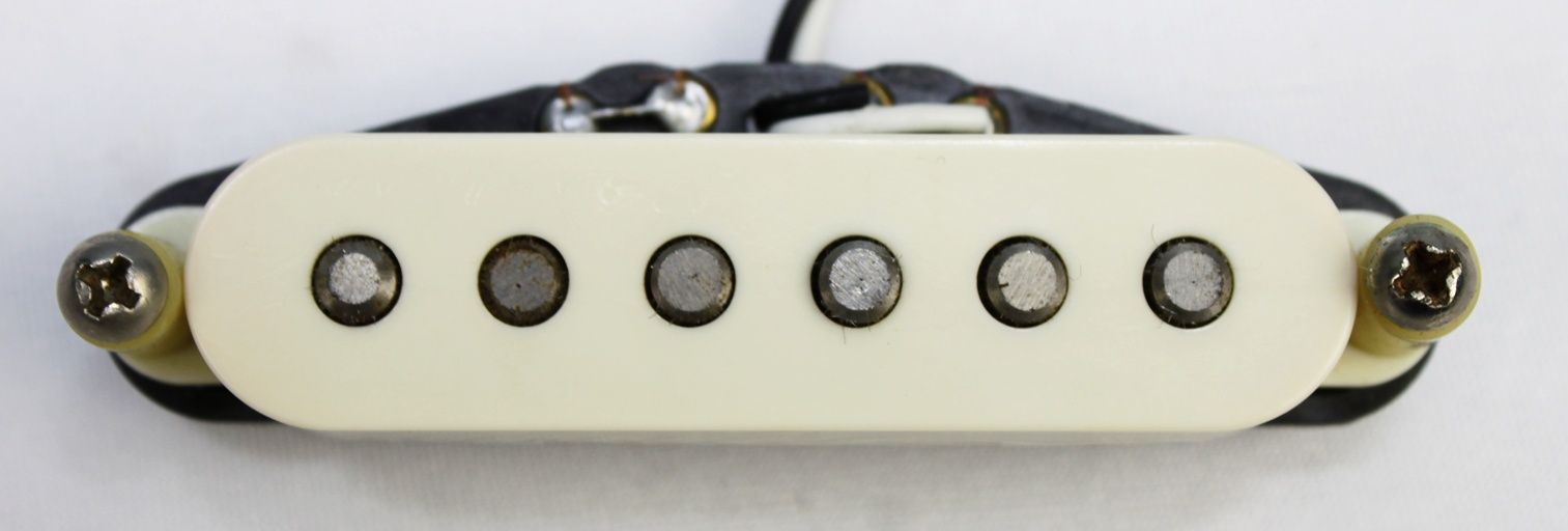 Fender Vintage Noiseless Strat Single Coil Middle / Neck Guitar Pickup PU - Vintage White front facing