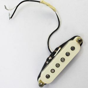 Fender Vintage Noiseless Strat Single Coil Middle / Neck Guitar Pickup PU - Vintage White the whole pickup front