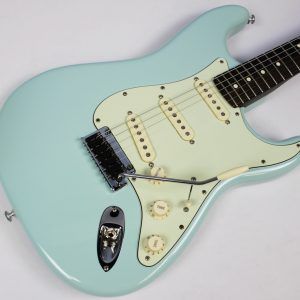 Fender American Professional Limited Edition Rosewood Neck Stratocaster 2017 - Daphne Blue **Upgraded Pickups** front of alder daphne blue body agnled