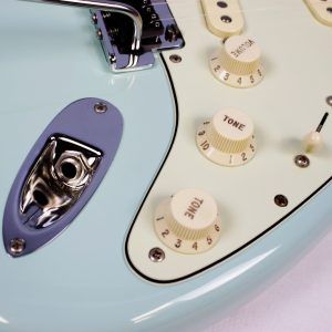 Fender American Professional Limited Edition Rosewood Neck Stratocaster 2017 - Daphne Blue **Upgraded Pickups** tone controls and mint green pickguard