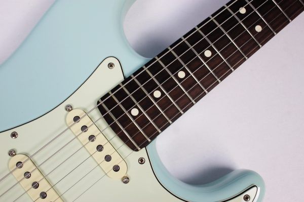 Fender American Professional Limited Edition Rosewood Neck Stratocaster 2017 - Daphne Blue **Upgraded Pickups** solid rosewood neck