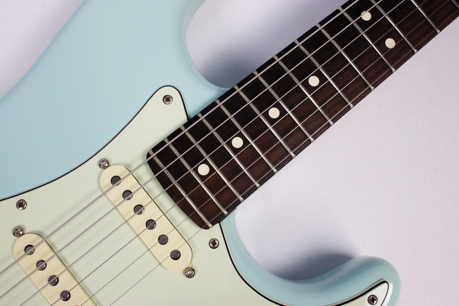 Fender American Professional Limited Edition Rosewood Neck Stratocaster 2017 - Daphne Blue **Upgraded Pickups** solid rosewood neck
