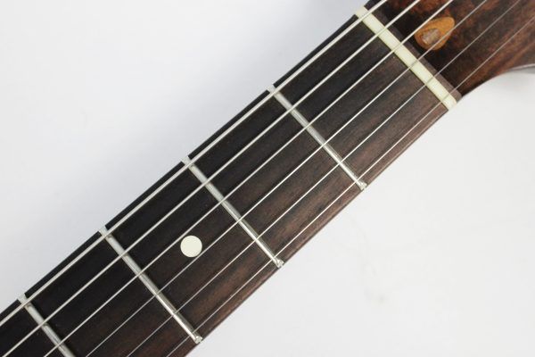 Fender American Professional Limited Edition Rosewood Neck Stratocaster 2017 - Daphne Blue **Upgraded Pickups** closeup fretboard