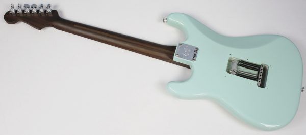 Fender American Professional Limited Edition Rosewood Neck Stratocaster 2017 - Daphne Blue **Upgraded Pickups** back of body the entire instrument