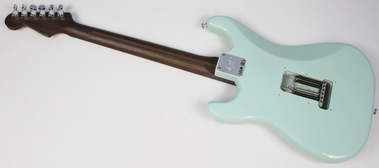 Fender American Professional Limited Edition Rosewood Neck Stratocaster 2017 - Daphne Blue **Upgraded Pickups** back of body the entire instrument
