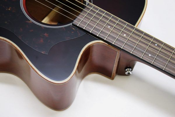 Yamaha AC1M-TBS Solid Sitka Spruce/Mahogany Concert Cutaway with Electronics - Tobacco Brown Sunburst cutaway