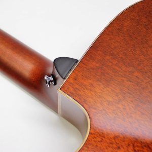 Yamaha AC1M-TBS Solid Sitka Spruce/Mahogany Concert Cutaway with Electronics - Tobacco Brown Sunburst neck joint