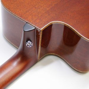 Yamaha AC1M-TBS Solid Sitka Spruce/Mahogany Concert Cutaway with Electronics - Tobacco Brown Sunburst neck joint with cutaway