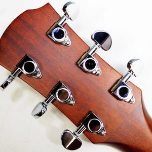 Yamaha AC1M-TBS Solid Sitka Spruce/Mahogany Concert Cutaway with Electronics - Tobacco Brown Sunburst back of headstock
