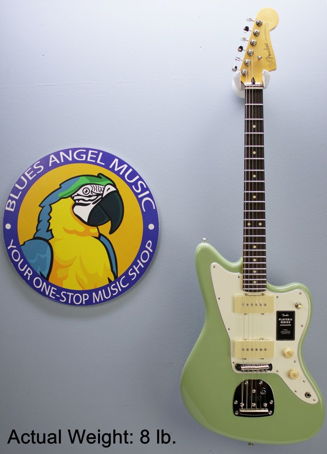 Fender Player II Jazzmaster, Fender Jazzmaster 2024, Fender Player II series, Jazzmaster electric guitar, Birch Green Jazzmaster, offset body guitar, Fender electric guitar, 2024 Fender Jazzmaster, modern Jazzmaster, alternative rock guitar, indie guitar, surf rock guitar, dual single coil pickups, tremolo system guitar, Fender offset guitar, maple neck Jazzmaster, rosewood fingerboard Jazzmaster, versatile electric guitar, stage ready guitar, studio guitar, classic Fender style, contemporary Fender guitar
