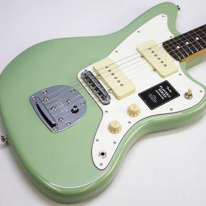 Fender Player II Jazzmaster, Fender Jazzmaster 2024, Fender Player II series, Jazzmaster electric guitar, Birch Green Jazzmaster, offset body guitar, Fender electric guitar, 2024 Fender Jazzmaster, modern Jazzmaster, alternative rock guitar, indie guitar, surf rock guitar, dual single coil pickups, tremolo system guitar, Fender offset guitar, maple neck Jazzmaster, rosewood fingerboard Jazzmaster, versatile electric guitar, stage ready guitar, studio guitar, classic Fender style, contemporary Fender guitar