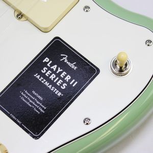 Fender Player II Jazzmaster, Fender Jazzmaster 2024, Fender Player II series, Jazzmaster electric guitar, Birch Green Jazzmaster, offset body guitar, Fender electric guitar, 2024 Fender Jazzmaster, modern Jazzmaster, alternative rock guitar, indie guitar, surf rock guitar, dual single coil pickups, tremolo system guitar, Fender offset guitar, maple neck Jazzmaster, rosewood fingerboard Jazzmaster, versatile electric guitar, stage ready guitar, studio guitar, classic Fender style, contemporary Fender guitar