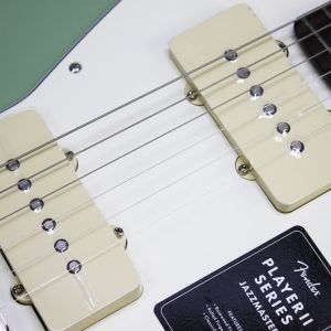 Fender Player II Jazzmaster, Fender Jazzmaster 2024, Fender Player II series, Jazzmaster electric guitar, Birch Green Jazzmaster, offset body guitar, Fender electric guitar, 2024 Fender Jazzmaster, modern Jazzmaster, alternative rock guitar, indie guitar, surf rock guitar, dual single coil pickups, tremolo system guitar, Fender offset guitar, maple neck Jazzmaster, rosewood fingerboard Jazzmaster, versatile electric guitar, stage ready guitar, studio guitar, classic Fender style, contemporary Fender guitar