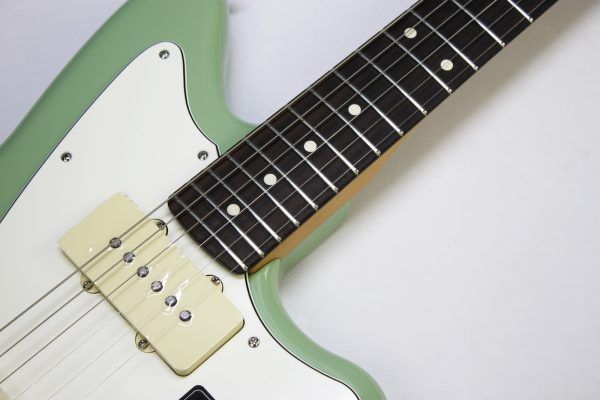 Fender Player II Jazzmaster, Fender Jazzmaster 2024, Fender Player II series, Jazzmaster electric guitar, Birch Green Jazzmaster, offset body guitar, Fender electric guitar, 2024 Fender Jazzmaster, modern Jazzmaster, alternative rock guitar, indie guitar, surf rock guitar, dual single coil pickups, tremolo system guitar, Fender offset guitar, maple neck Jazzmaster, rosewood fingerboard Jazzmaster, versatile electric guitar, stage ready guitar, studio guitar, classic Fender style, contemporary Fender guitar