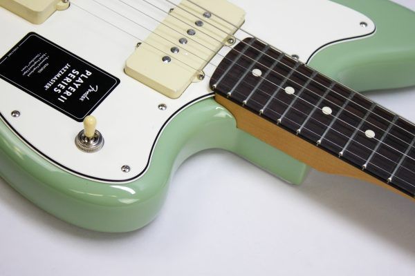 Fender Player II Jazzmaster, Fender Jazzmaster 2024, Fender Player II series, Jazzmaster electric guitar, Birch Green Jazzmaster, offset body guitar, Fender electric guitar, 2024 Fender Jazzmaster, modern Jazzmaster, alternative rock guitar, indie guitar, surf rock guitar, dual single coil pickups, tremolo system guitar, Fender offset guitar, maple neck Jazzmaster, rosewood fingerboard Jazzmaster, versatile electric guitar, stage ready guitar, studio guitar, classic Fender style, contemporary Fender guitar