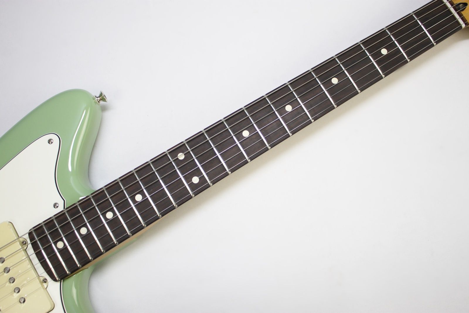 Fender Player II Jazzmaster, Fender Jazzmaster 2024, Fender Player II series, Jazzmaster electric guitar, Birch Green Jazzmaster, offset body guitar, Fender electric guitar, 2024 Fender Jazzmaster, modern Jazzmaster, alternative rock guitar, indie guitar, surf rock guitar, dual single coil pickups, tremolo system guitar, Fender offset guitar, maple neck Jazzmaster, rosewood fingerboard Jazzmaster, versatile electric guitar, stage ready guitar, studio guitar, classic Fender style, contemporary Fender guitar
