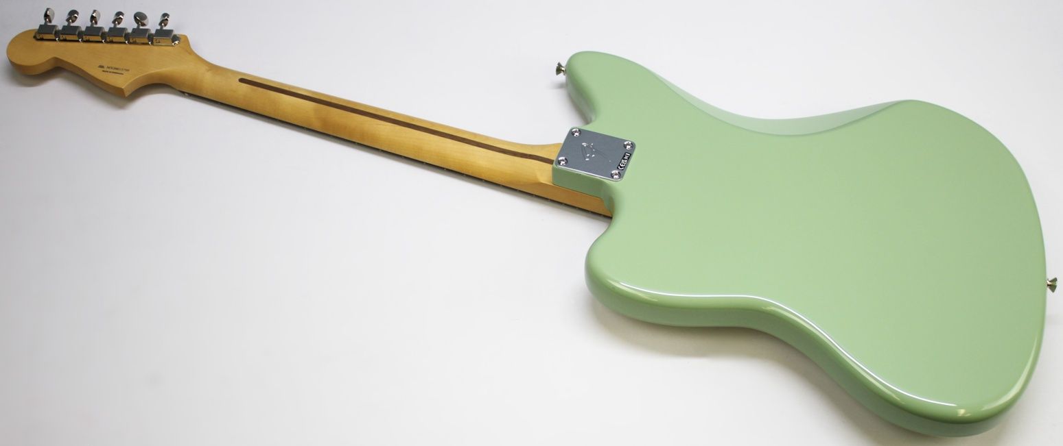 Fender Player II Jazzmaster, Fender Jazzmaster 2024, Fender Player II series, Jazzmaster electric guitar, Birch Green Jazzmaster, offset body guitar, Fender electric guitar, 2024 Fender Jazzmaster, modern Jazzmaster, alternative rock guitar, indie guitar, surf rock guitar, dual single coil pickups, tremolo system guitar, Fender offset guitar, maple neck Jazzmaster, rosewood fingerboard Jazzmaster, versatile electric guitar, stage ready guitar, studio guitar, classic Fender style, contemporary Fender guitar