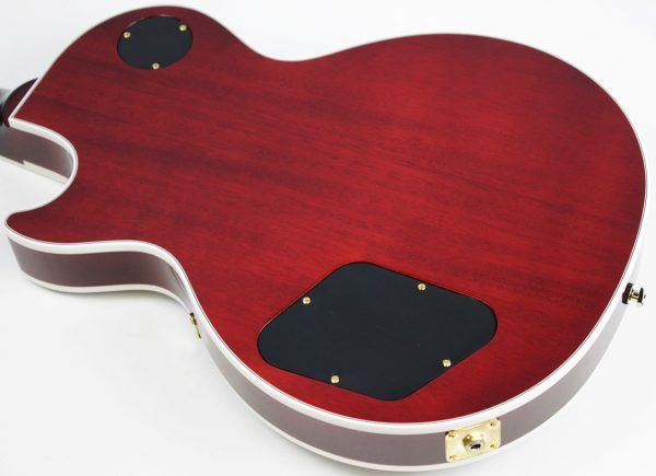 Gibson, Les Paul Custom, Les Paul Custom 70s, Gibson Les Paul Custom, Wine Red, 2025 Gibson, electric guitar, solid body guitar, mahogany body, maple top, set neck, 70s profile neck, volute neck, ebony fingerboard, nitrocellulose lacquer, dual humbuckers, gold hardware, rock guitar, blues guitar, hard rock, classic rock, premium electric guitar, USA made guitar, Gibson USA, 6 string guitar, carved maple top, wine red finish, custom series, Les Paul electric, vintage style guitar, modern classic guitar