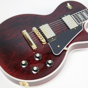 Gibson, Les Paul Custom, Les Paul Custom 70s, Gibson Les Paul Custom, Wine Red, 2025 Gibson, electric guitar, solid body guitar, mahogany body, maple top, set neck, 70s profile neck, volute neck, ebony fingerboard, nitrocellulose lacquer, dual humbuckers, gold hardware, rock guitar, blues guitar, hard rock, classic rock, premium electric guitar, USA made guitar, Gibson USA, 6 string guitar, carved maple top, wine red finish, custom series, Les Paul electric, vintage style guitar, modern classic guitar