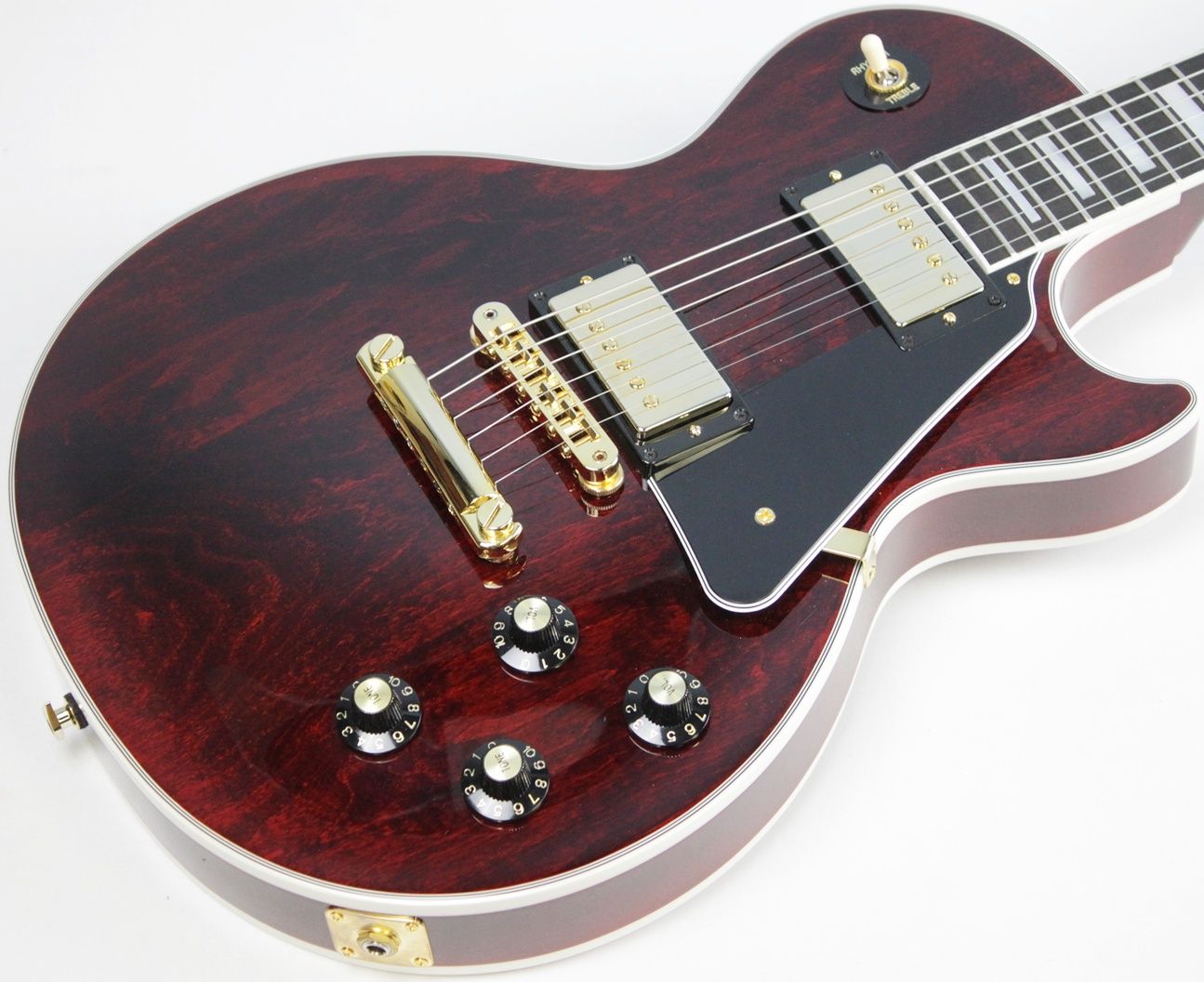 Gibson, Les Paul Custom, Les Paul Custom 70s, Gibson Les Paul Custom, Wine Red, 2025 Gibson, electric guitar, solid body guitar, mahogany body, maple top, set neck, 70s profile neck, volute neck, ebony fingerboard, nitrocellulose lacquer, dual humbuckers, gold hardware, rock guitar, blues guitar, hard rock, classic rock, premium electric guitar, USA made guitar, Gibson USA, 6 string guitar, carved maple top, wine red finish, custom series, Les Paul electric, vintage style guitar, modern classic guitar