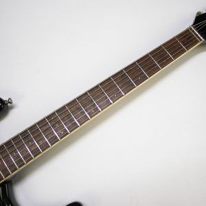 Mosrite, Ventures Model, Mk I, Fillmore, early 2000s, Sunburst, upgraded electronics, upgraded tremolo arm, vintage style guitar, offset electric guitar, surf rock guitar, collectible guitar, rare Mosrite, Japanese guitar, retro guitar, tremolo bridge, bolt-on neck, dual pickup guitar, classic sunburst finish, vintage inspired, player grade guitar, modded Mosrite, Ventures guitar, surf music, electric guitar, preowned guitar, stage ready guitar