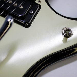 Mosrite, Ventures Model, Mk I, Fillmore, early 2000s, Sunburst, upgraded electronics, upgraded tremolo arm, vintage style guitar, offset electric guitar, surf rock guitar, collectible guitar, rare Mosrite, Japanese guitar, retro guitar, tremolo bridge, bolt-on neck, dual pickup guitar, classic sunburst finish, vintage inspired, player grade guitar, modded Mosrite, Ventures guitar, surf music, electric guitar, preowned guitar, stage ready guitar