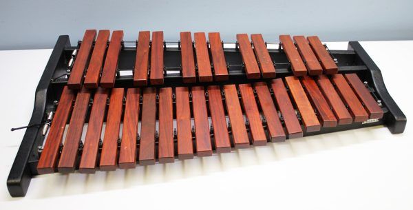 Ludwig, Musser, LMXYLO, student xylophone, xylophone kit, percussion kit, educational percussion, classroom xylophone, practice xylophone, mallet instrument, orchestra percussion, band instrument, student percussion, portable xylophone, bell kit, practice pad, percussion stand, drumsticks, rolling case, 2010s, standard model, school band, concert band, marching percussion, beginner xylophone, used percussion gear
