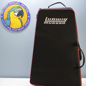 Ludwig, Musser, LMXYLO, student xylophone, xylophone kit, percussion kit, educational percussion, classroom xylophone, practice xylophone, mallet instrument, orchestra percussion, band instrument, student percussion, portable xylophone, bell kit, practice pad, percussion stand, drumsticks, rolling case, 2010s, standard model, school band, concert band, marching percussion, beginner xylophone, used percussion gear