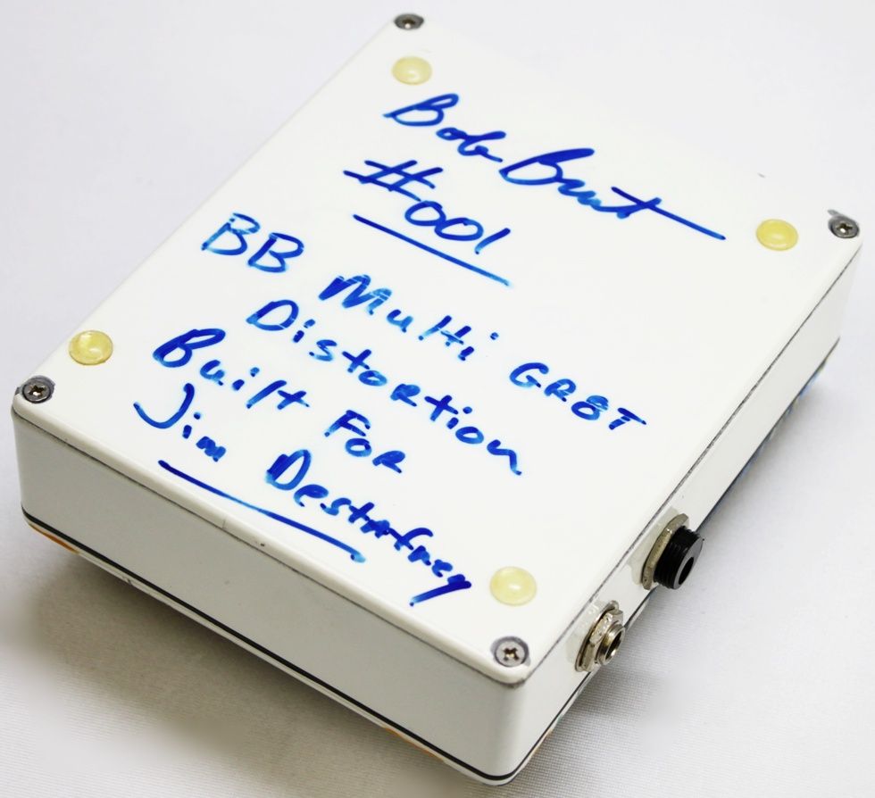 Bob Burt, Bob Burt GR8T, GR8T Distortion, Bob Burt Distortion, Distortion Pedal, Guitar Effects Pedal, Boutique Pedal, Handmade Pedal, Rare Guitar Pedal, Limited Edition Pedal, First Ever Made, #001 Pedal, Vintage Style Distortion, Custom Guitar Pedal, Analog Distortion, Collectible Pedal, Boutique Distortion Pedal, Electric Guitar Pedal, Guitar Gear, Effects Unit, Bob Burt Effects, GR8T #001, Rare Boutique Pedal, Pedal Collector, Made in USA Pedal