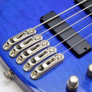 Ibanez, BTB400QM, BTB400QM-TB, Transparent Blue, 2001 Ibanez BTB400QM, 2002 Ibanez BTB400QM, Ibanez BTB bass, Ibanez bass guitar, 4-string bass, active bass, quilted maple top, basswood body, 35 inch scale, neck-through feel, BTB series, Korean made Ibanez, South Korea bass, rosewood fretboard, maple walnut neck, HH pickups, Vari-mid EQ, mono-rail bridge, blue bass guitar, transparent blue finish, extended scale bass, modern bass guitar, ergonomic bass, Ibanez Standard series, passive pickups active preamp, Gotoh tuners, BTB400QM Standard, early 2000s Ibanez bass, professional bass guitar, rock bass, metal bass, fusion bass, progressive bass