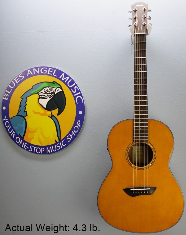 Yamaha CSF-TA VN, Yamaha CSF-TA, Yamaha TransAcoustic, Yamaha Parlor Guitar, Yamaha Acoustic Electric, CSF-TA Vintage Natural, Yamaha CSF TransAcoustic, Parlor Acoustic Guitar, Compact Acoustic Guitar, Sitka Spruce Top, Mahogany Back and Sides, Rosewood Fingerboard, System 70 TransAcoustic, SRT Piezo Pickup, Vintage Gloss Finish, Yamaha Acoustic Guitar, 6 String Acoustic, Travel Acoustic Guitar, Small Body Acoustic Guitar, Acoustic Electric Guitar, Elixir Strings, Yamaha CSF Series, Natural Finish Acoustic, Steel String Acoustic, Gig Bag Included