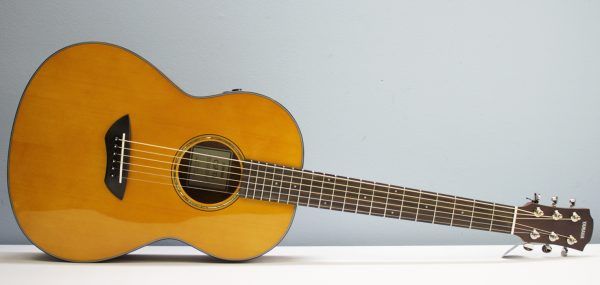 Yamaha CSF-TA VN, Yamaha CSF-TA, Yamaha TransAcoustic, Yamaha Parlor Guitar, Yamaha Acoustic Electric, CSF-TA Vintage Natural, Yamaha CSF TransAcoustic, Parlor Acoustic Guitar, Compact Acoustic Guitar, Sitka Spruce Top, Mahogany Back and Sides, Rosewood Fingerboard, System 70 TransAcoustic, SRT Piezo Pickup, Vintage Gloss Finish, Yamaha Acoustic Guitar, 6 String Acoustic, Travel Acoustic Guitar, Small Body Acoustic Guitar, Acoustic Electric Guitar, Elixir Strings, Yamaha CSF Series, Natural Finish Acoustic, Steel String Acoustic, Gig Bag Included