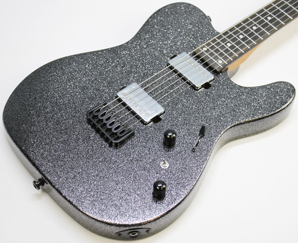 Cerberus Hermes 6HT Baritone Tele, Cerberus Hermes, Hermes 6HT, baritone Telecaster, Black Sparkle, electric guitar, baritone guitar, Tele-style guitar, custom guitar, boutique guitar, offset Tele, extended scale guitar, metal guitar, modern Telecaster, black sparkle finish, 6-string baritone, high-output guitar, rock guitar, heavy music guitar, stage guitar, premium electric guitar