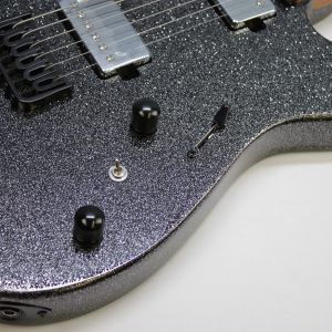 Cerberus Hermes 6HT Baritone Tele, Cerberus Hermes, Hermes 6HT, baritone Telecaster, Black Sparkle, electric guitar, baritone guitar, Tele-style guitar, custom guitar, boutique guitar, offset Tele, extended scale guitar, metal guitar, modern Telecaster, black sparkle finish, 6-string baritone, high-output guitar, rock guitar, heavy music guitar, stage guitar, premium electric guitar