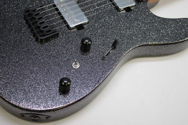 Cerberus Hermes 6HT Baritone Tele, Cerberus Hermes, Hermes 6HT, baritone Telecaster, Black Sparkle, electric guitar, baritone guitar, Tele-style guitar, custom guitar, boutique guitar, offset Tele, extended scale guitar, metal guitar, modern Telecaster, black sparkle finish, 6-string baritone, high-output guitar, rock guitar, heavy music guitar, stage guitar, premium electric guitar