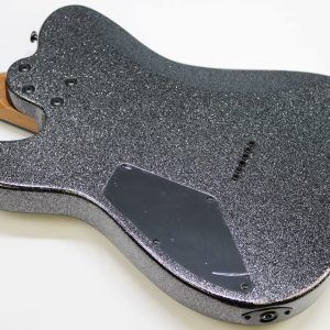 Cerberus Hermes 6HT Baritone Tele, Cerberus Hermes, Hermes 6HT, baritone Telecaster, Black Sparkle, electric guitar, baritone guitar, Tele-style guitar, custom guitar, boutique guitar, offset Tele, extended scale guitar, metal guitar, modern Telecaster, black sparkle finish, 6-string baritone, high-output guitar, rock guitar, heavy music guitar, stage guitar, premium electric guitar