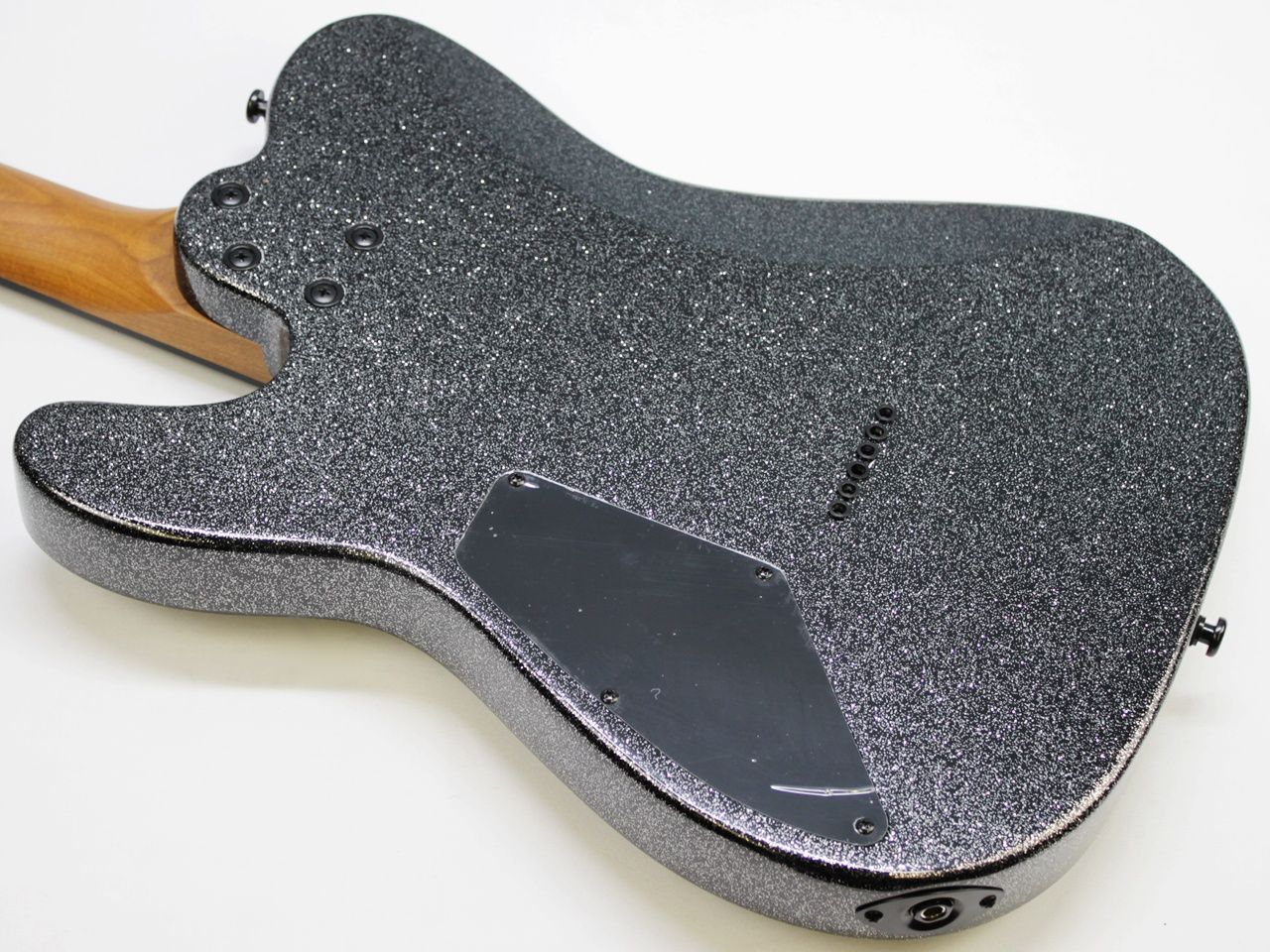 Cerberus Hermes 6HT Baritone Tele, Cerberus Hermes, Hermes 6HT, baritone Telecaster, Black Sparkle, electric guitar, baritone guitar, Tele-style guitar, custom guitar, boutique guitar, offset Tele, extended scale guitar, metal guitar, modern Telecaster, black sparkle finish, 6-string baritone, high-output guitar, rock guitar, heavy music guitar, stage guitar, premium electric guitar