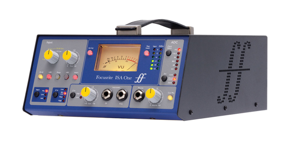 Focusrite ISA One, ISA One, Focusrite, microphone preamp, mic preamp, analogue preamp, analog preamp, studio preamp, recording preamp, transformer preamp, Lundahl transformer, DI box, direct input, instrument preamp, vocal preamp, guitar recording, bass recording, studio recording, home studio, rackmount preamp, professional audio, pro audio, recording equipment, microphone amplifier, classic preamp, Focusrite preamplifier, ISA series, standalone preamp, open box, audio production, music production, studio gear, recording gear, microphone input, line input, high gain preamp, phantom power, XLR preamp, studio microphone preamp