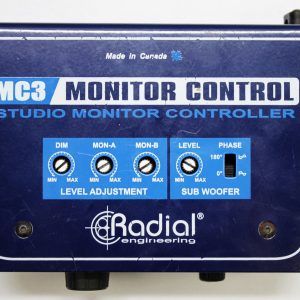 Radial MC3, Radial MC3 Monitor Controller, Radial Engineering MC3, Passive Monitor Controller, Studio Monitor Controller, Monitor Switcher, Speaker Controller, Monitor Management System, Studio Monitoring, Audio Monitoring, Reference Monitor Controller, Dual Monitor Switching, Subwoofer Control, Headphone Amplifier, Passive Audio Path, Transparent Audio, Mono Switch, Dim Switch, Monitor A/B Switching, Mixing Studio, Recording Studio Gear, Professional Audio, Studio Equipment, Audio Router, Balanced Audio, Desktop Monitor Controller, Control Room Monitoring, Radial Audio, Pro Audio Accessories