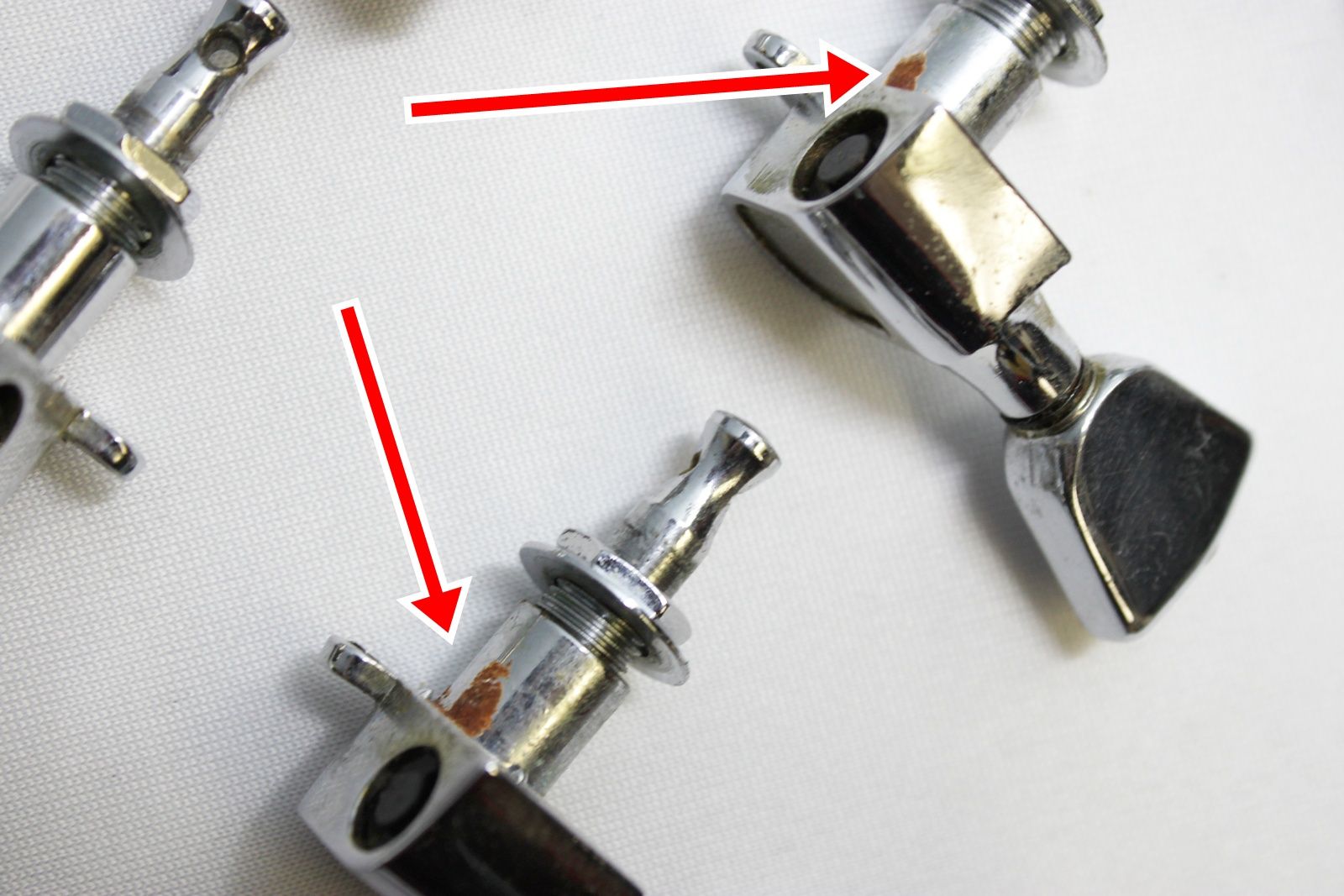 Schaller tuners, Schaller 3x3 tuners, Schaller tuning machines, Schaller guitar tuners, vintage Schaller tuners, 1970s Schaller tuners, 70s Schaller tuners, chrome guitar tuners, chrome Schaller tuners, Gibson Les Paul tuners, Gibson Les Paul Deluxe parts, 1977 Gibson Les Paul Deluxe Pro, Les Paul Deluxe Pro parts, vintage Gibson hardware, guitar tuner set, 3x3 tuner set, vintage guitar tuners, Schaller machine heads, Gibson replacement tuners, made in Germany tuners, vintage guitar parts, electric guitar hardware, Les Paul restoration parts, OEM Gibson tuners, nickel chrome tuners, guitar tuning keys, Schaller M6 tuners, vintage Schaller M6, Gibson tuner upgrade, collectible guitar parts