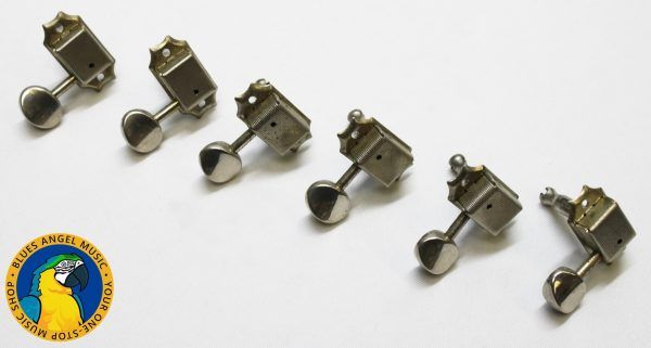 Kluson Vintage Classic Gear Tuners, Kluson 6 In Line Tuners, Kluson Nickel Tuners, Vintage Fender Jaguar Tuners, 1965 Fender Jaguar Parts, Fender Jaguar Tuning Machines, Kluson Deluxe Tuners, Vintage Guitar Tuners, Nickel Guitar Tuners, Fender Offset Guitar Parts, Fender Jaguar Restoration Parts, Kluson Machine Heads, Fender Vintage Hardware, Guitar Tuning Keys, Vintage Fender Replacement Tuners, Pre CBS Fender Parts, 1965 Fender Hardware, Fender Jaguar Vintage Specs, Kluson Single Line Tuners, Collectible Guitar Parts, Made in USA Guitar Parts, Fender Jaguar Upgrade Parts, Vintage Guitar Hardware, Nickel Tuning Machines, Classic Fender Tuners