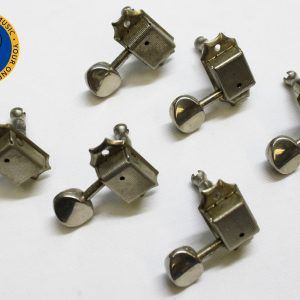 Kluson Vintage Classic Gear Tuners, Kluson 6 In Line Tuners, Kluson Nickel Tuners, Vintage Fender Jaguar Tuners, 1965 Fender Jaguar Parts, Fender Jaguar Tuning Machines, Kluson Deluxe Tuners, Vintage Guitar Tuners, Nickel Guitar Tuners, Fender Offset Guitar Parts, Fender Jaguar Restoration Parts, Kluson Machine Heads, Fender Vintage Hardware, Guitar Tuning Keys, Vintage Fender Replacement Tuners, Pre CBS Fender Parts, 1965 Fender Hardware, Fender Jaguar Vintage Specs, Kluson Single Line Tuners, Collectible Guitar Parts, Made in USA Guitar Parts, Fender Jaguar Upgrade Parts, Vintage Guitar Hardware, Nickel Tuning Machines, Classic Fender Tuners